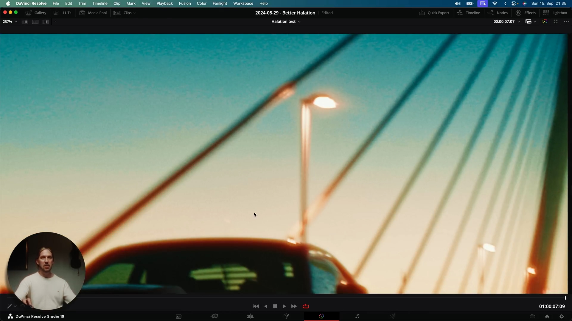 复古电影胶片模拟光晕强光散射效果达芬奇调色节点预设 Halation Effects Powergrade 插件预设 sucaiwan.com