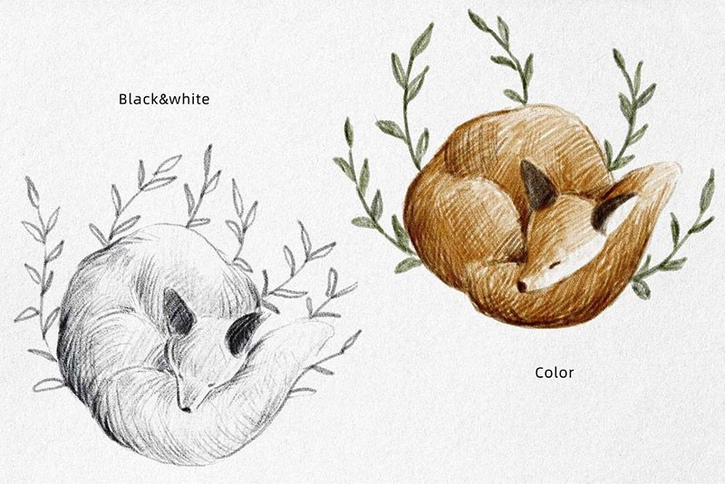 超写实！素描专用铅笔效果PS笔刷 , sucaiwan.com