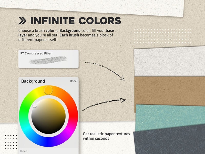Procreate无缝纸张纹理笔刷 , sucaiwan.com