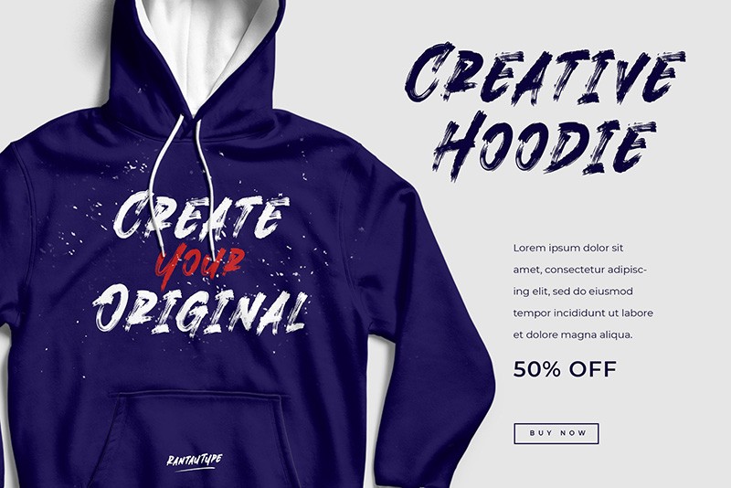 KingNeverDie 潮流英文手刷字体 , sucaiwan.com