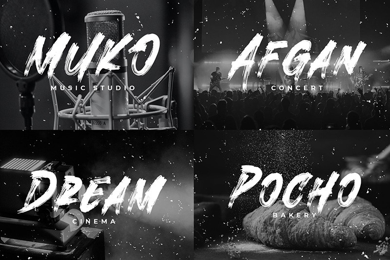 KingNeverDie 潮流英文手刷字体 , sucaiwan.com