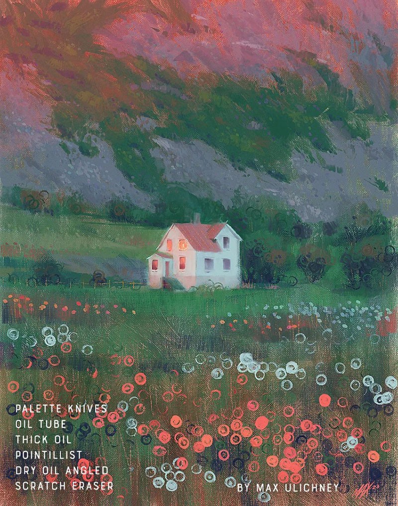 90+Procreate油画大师画笔套装 , sucaiwan.com