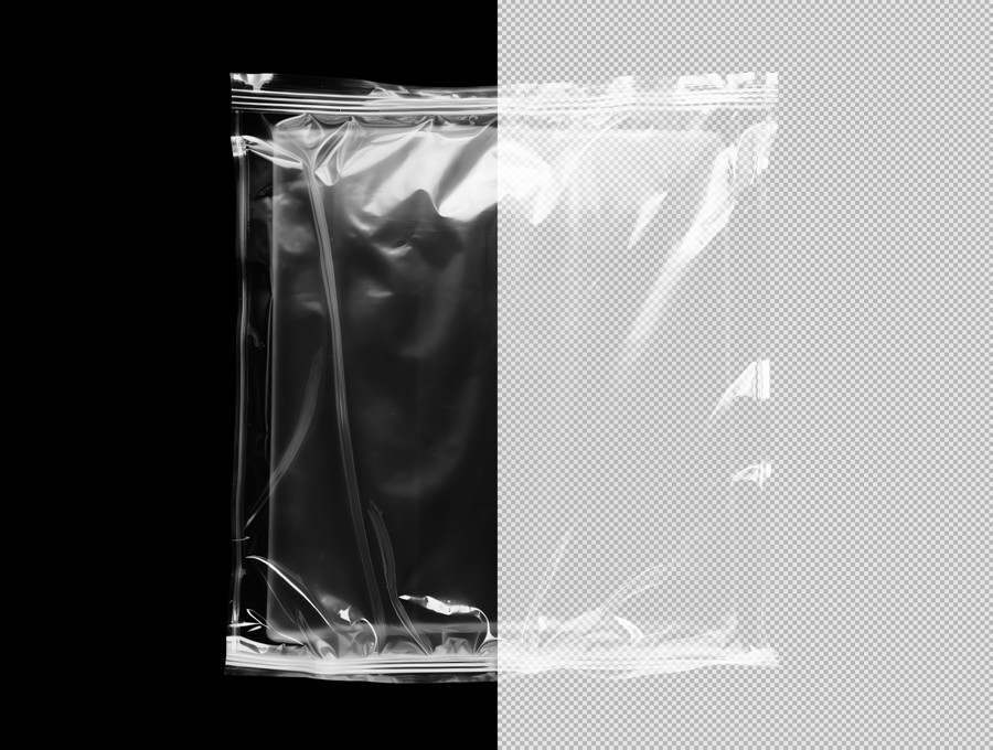 30款高清充气膨胀透明塑料保鲜膜塑料袋PNG免扣叠加背景肌理元素套装 Plastic Wrap Overlay Textures , sucaiwan.com