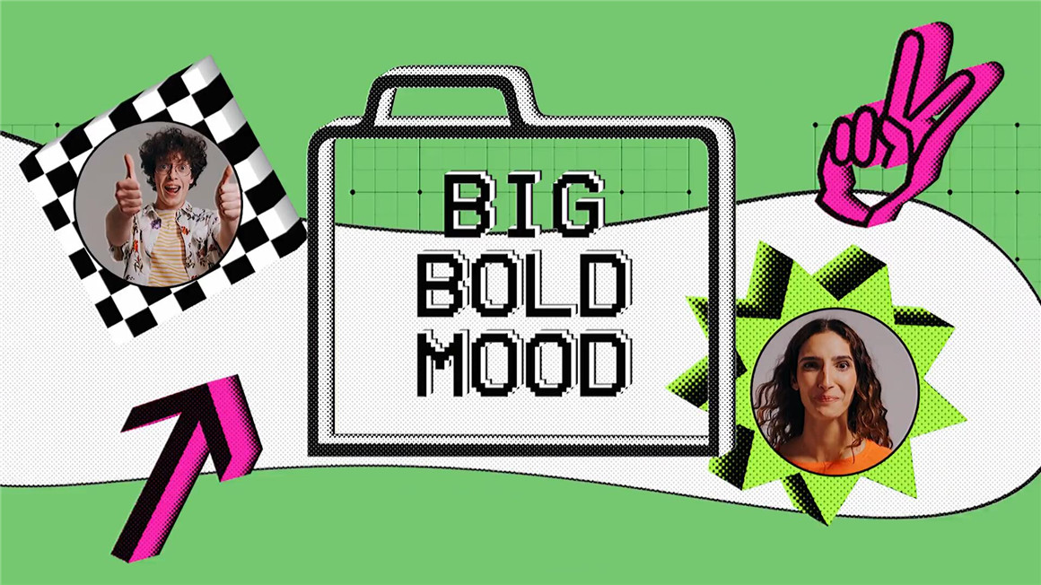 AE模板：复古美学大胆Y2K俏皮怀旧艺术风格动态排版开场片头模板 , sucaiwan.com