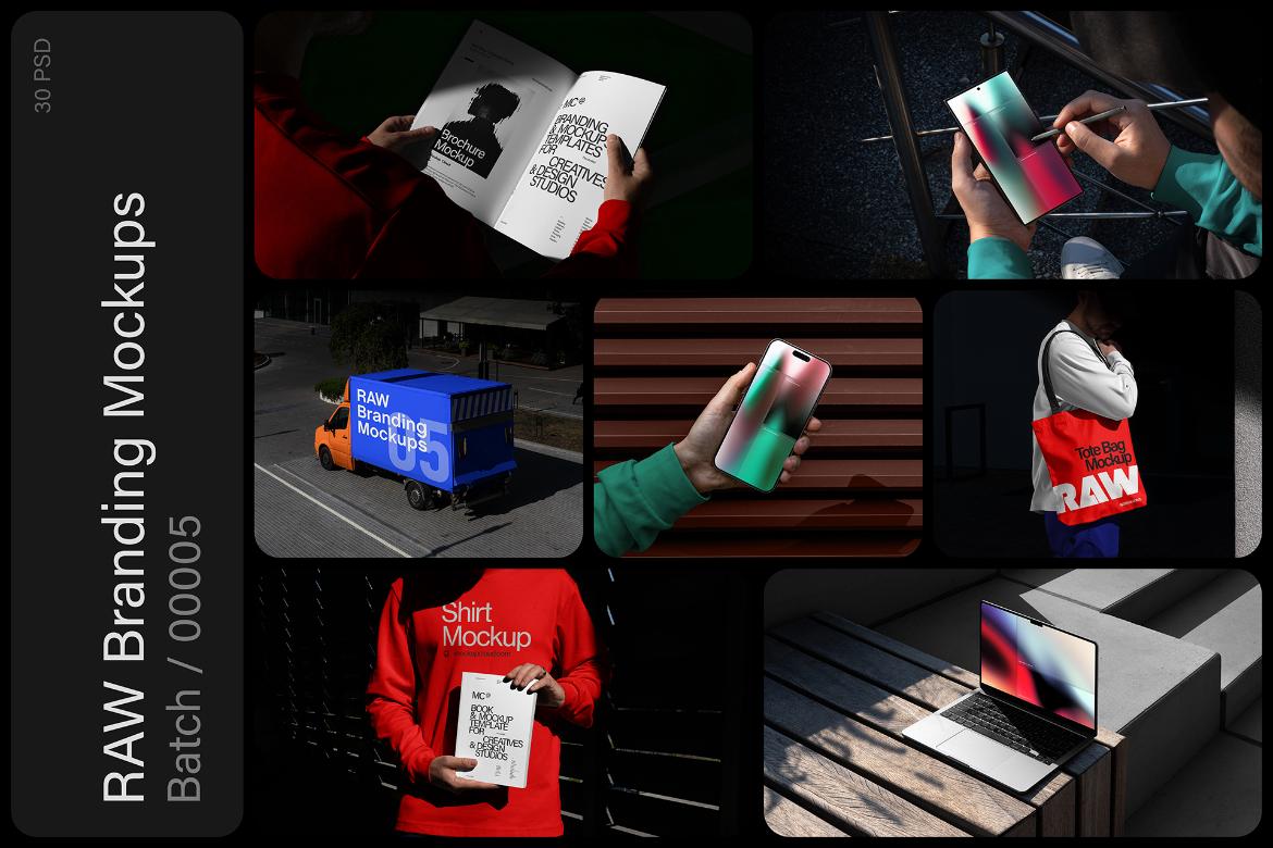 30款欧美风VI品牌设计广告牌海报名片手提袋衬衫iPhone手机Logo贴图PSD样机模板 Raw Branding Mockups / Batch 00005 , 第1张-素材湾丨精选海外优质设计素材资源 30款欧美风VI品牌设计广告牌海报名片手提袋衬衫iPhone手机Logo贴图PSD样机模板 Raw Branding Mockups / Batch 00005 , sucaiwan.com