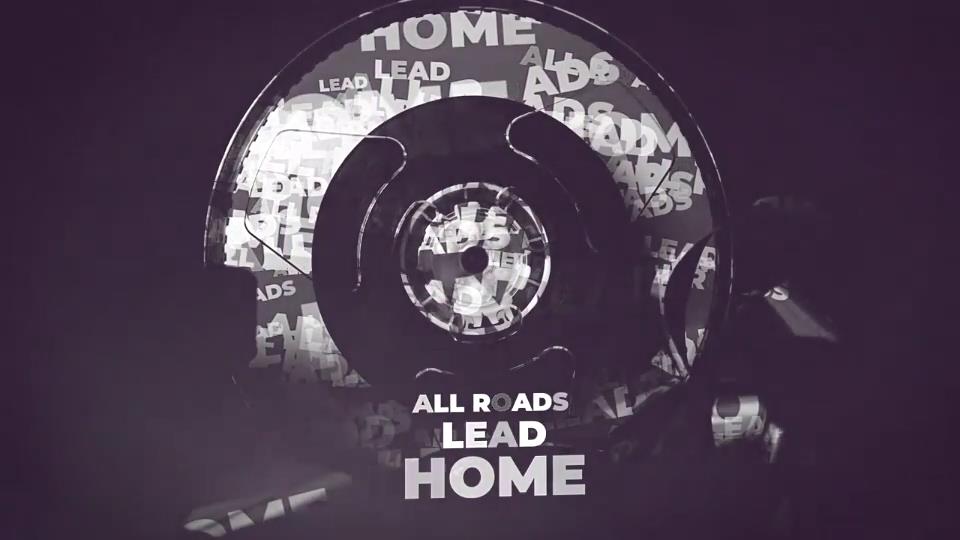 AE/PR/FCPX模板：黑白艺术品3d人物肖像投影文字云汇聚效果开场片头 , sucaiwan.com