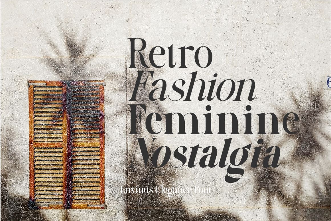 英文字体:奢华美学现代优雅精致标题排版衬线杂志品牌海报封面字体 Luxinus Elegance Serif Family With Italic Font , 第5张-素材湾丨精选海外优质设计素材资源 英文字体:奢华美学现代优雅精致标题排版衬线杂志品牌海报封面字体 Luxinus Elegance Serif Family With Italic Font , sucaiwan.com