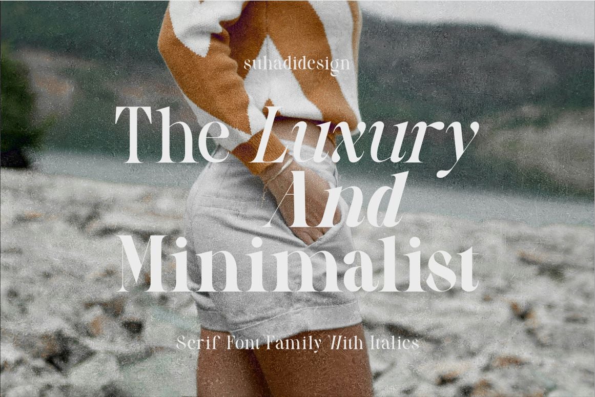 英文字体:奢华美学现代优雅精致标题排版衬线杂志品牌海报封面字体 Luxinus Elegance Serif Family With Italic Font , 第6张-素材湾丨精选海外优质设计素材资源 英文字体:奢华美学现代优雅精致标题排版衬线杂志品牌海报封面字体 Luxinus Elegance Serif Family With Italic Font , sucaiwan.com