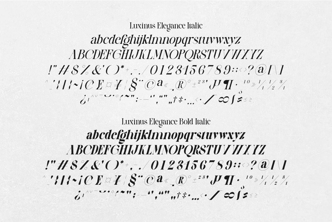 英文字体:奢华美学现代优雅精致标题排版衬线杂志品牌海报封面字体 Luxinus Elegance Serif Family With Italic Font , 第10张-素材湾丨精选海外优质设计素材资源 英文字体:奢华美学现代优雅精致标题排版衬线杂志品牌海报封面字体 Luxinus Elegance Serif Family With Italic Font , sucaiwan.com