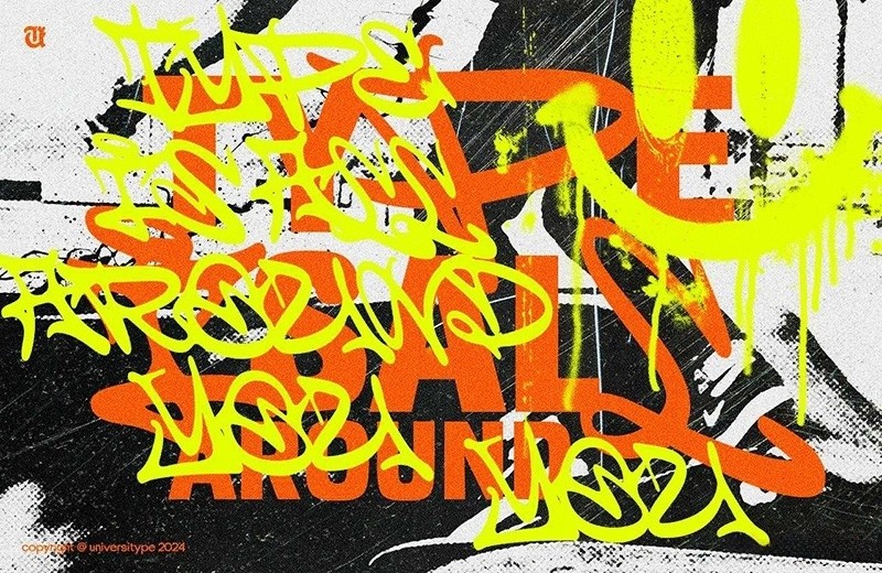 UT Graffisans 涂鸦和无衬线英文组合字体 , sucaiwan.com