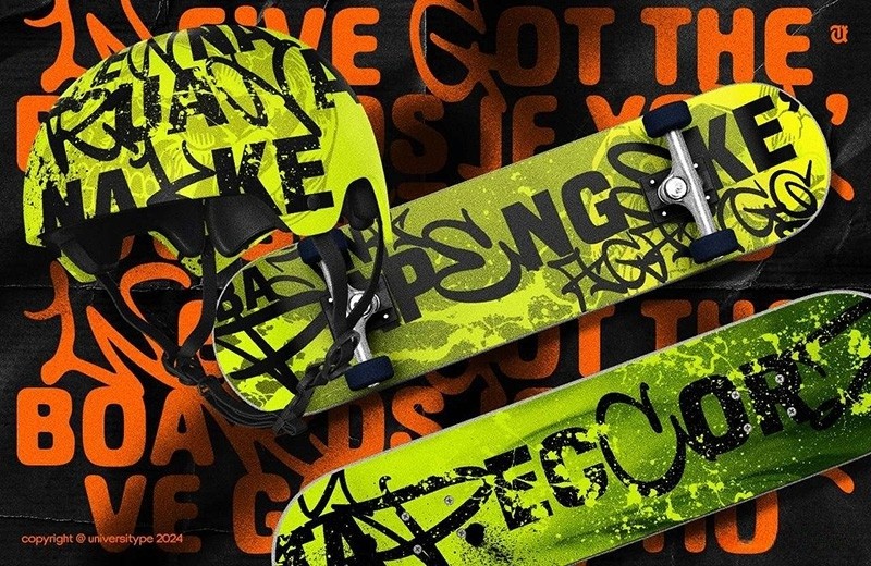 UT Graffisans 涂鸦和无衬线英文组合字体 , sucaiwan.com