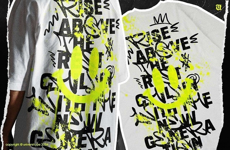 UT Graffisans 涂鸦和无衬线英文组合字体 , sucaiwan.com