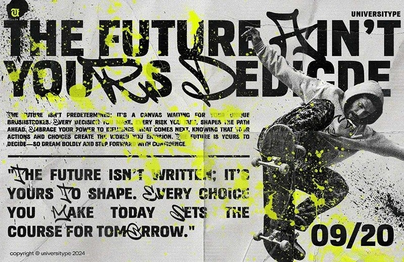 UT Graffisans 涂鸦和无衬线英文组合字体 , sucaiwan.com