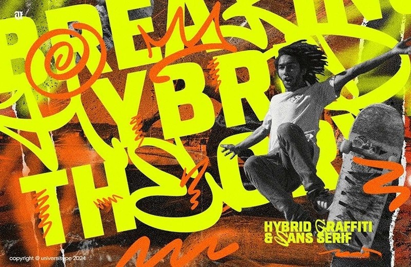 UT Graffisans 涂鸦和无衬线英文组合字体 , sucaiwan.com