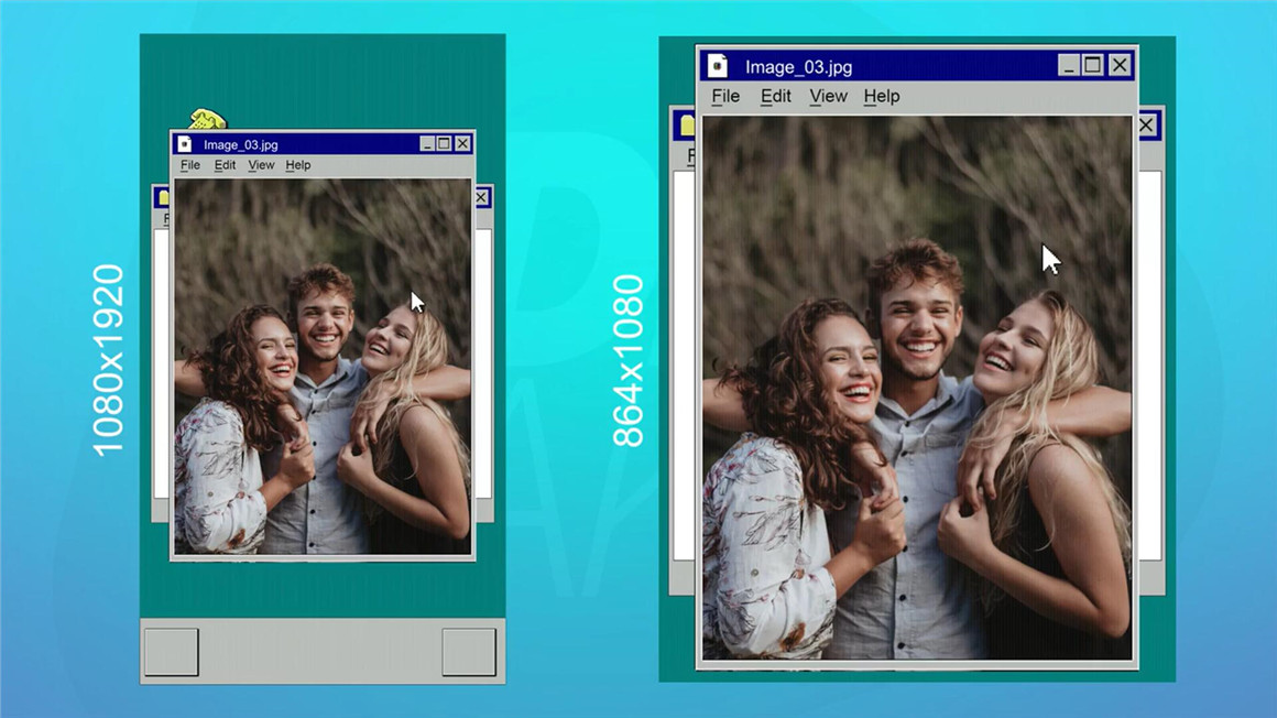 PR模板：复古美学WIN95旧计算机照片依次选择窗口提示页蓝屏死机弹窗展示片头 , sucaiwan.com