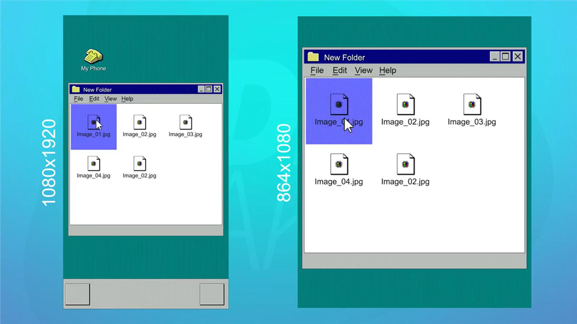 PR模板：复古美学WIN95旧计算机照片依次选择窗口提示页蓝屏死机弹窗展示片头 , sucaiwan.com