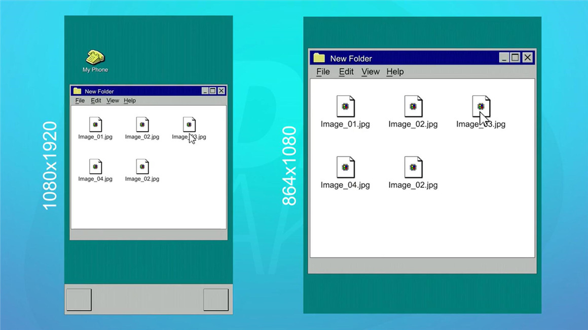 PR模板：复古美学WIN95旧计算机照片依次选择窗口提示页蓝屏死机弹窗展示片头 , sucaiwan.com