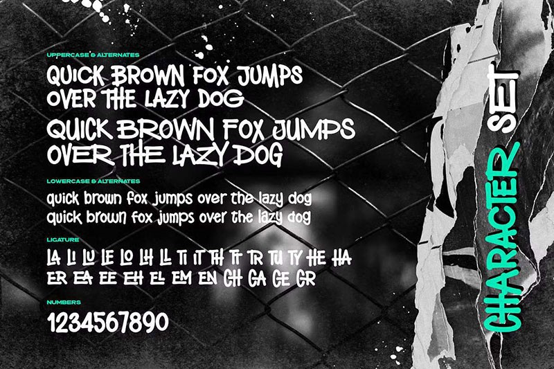 Microphone Check 潮流英文涂鸦字体 , sucaiwan.com