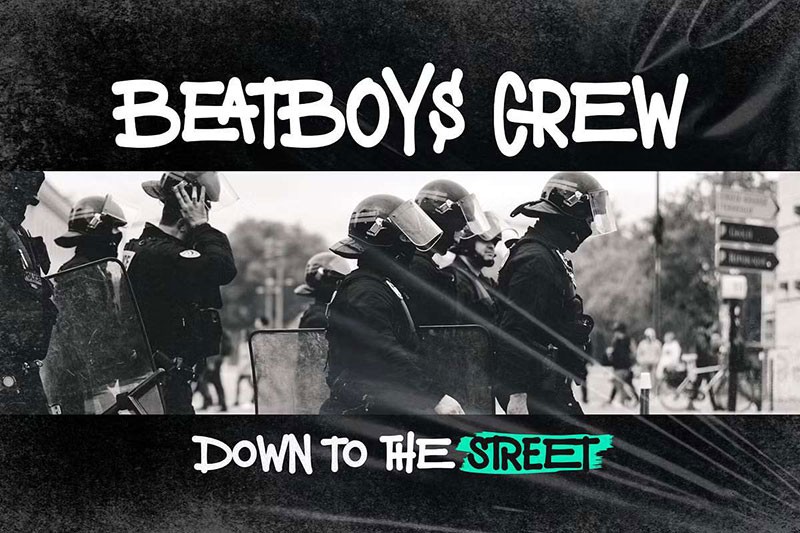 Microphone Check 潮流英文涂鸦字体 , sucaiwan.com