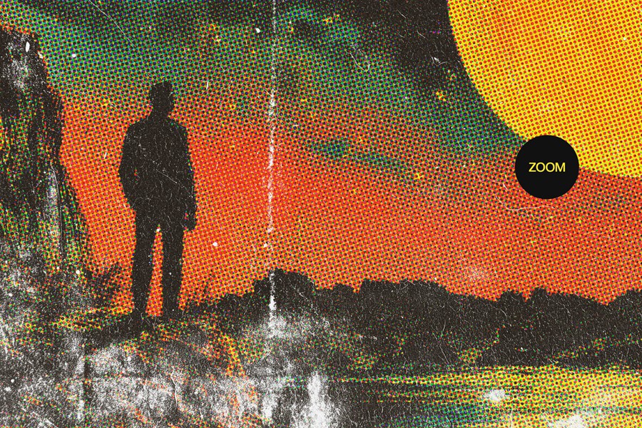 复古半色调Riso打印漫画照片效果PS特效滤镜样机 Retro Comic Photo Effect 插件预设 sucaiwan.com