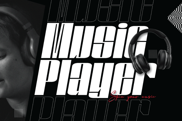 现代时尚杂志海报徽标设计无衬线英文字体安装包 Spinder 设计素材 sucaiwan.com