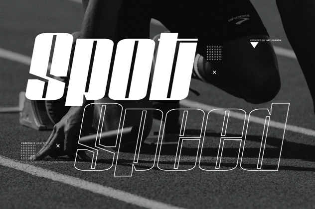 现代时尚杂志海报徽标设计无衬线英文字体安装包 Spinder 设计素材 sucaiwan.com