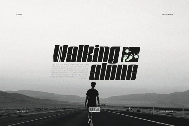 现代时尚杂志海报徽标设计无衬线英文字体安装包 Spinder 设计素材 sucaiwan.com