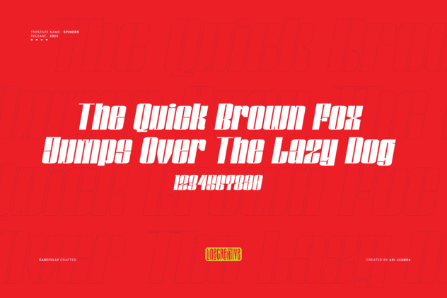 现代时尚杂志海报徽标设计无衬线英文字体安装包 Spinder 设计素材 sucaiwan.com