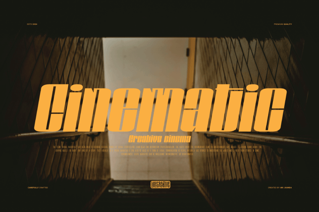 现代时尚杂志海报徽标设计无衬线英文字体安装包 Spinder 设计素材 sucaiwan.com