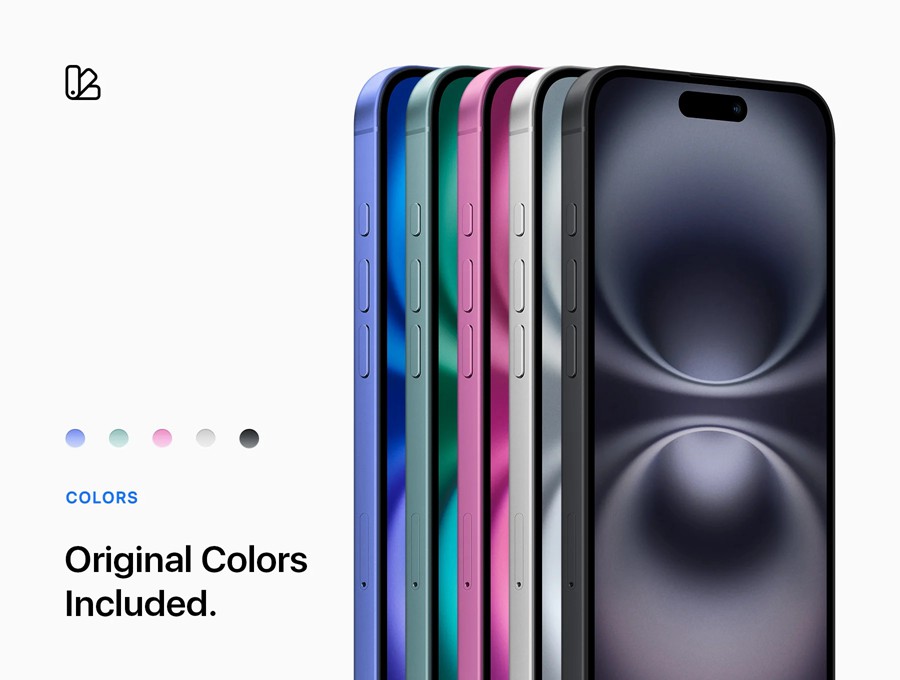 24款苹果iPhone 16手机UI界面设计展示效果图PS贴图样机模板素材 iPhone 16 – 24 Mockups Scenes 样机素材 sucaiwan.com