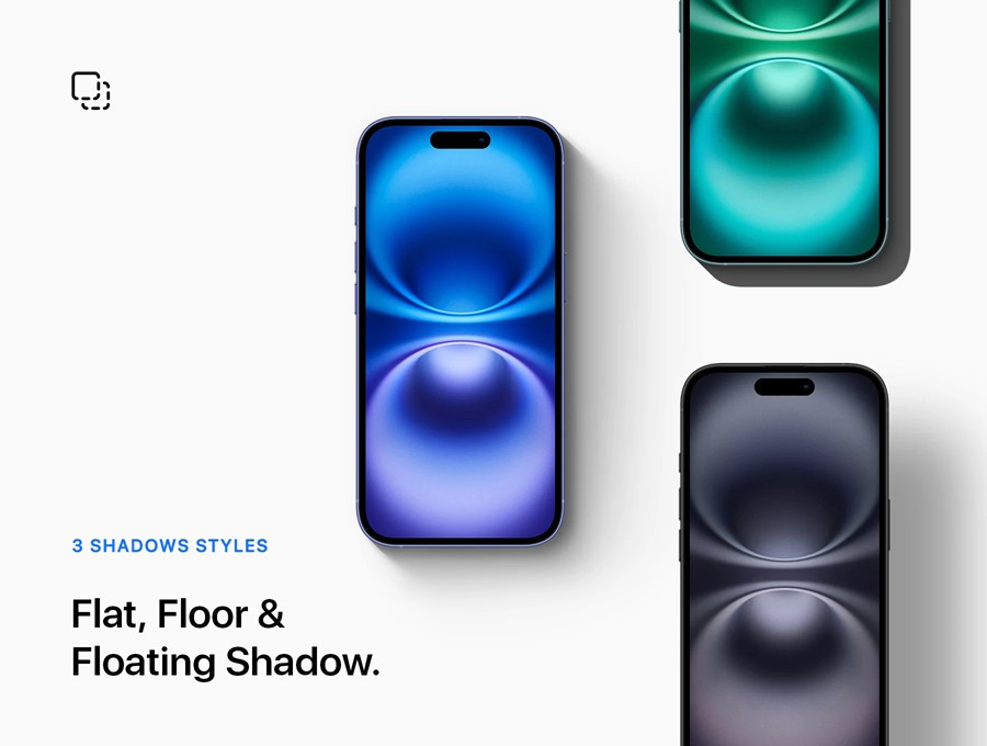 24款苹果iPhone 16手机UI界面设计展示效果图PS贴图样机模板素材 iPhone 16 – 24 Mockups Scenes 样机素材 sucaiwan.com