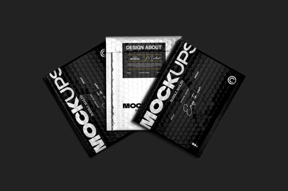 黑化风邮件快递气泡包装袋贴纸标签设计展示效果图PSD样机模板素材 Bubble Maller Packaging Mockup 样机素材 第3张-素材湾丨精选海外优质设计素材资源 黑化风邮件快递气泡包装袋贴纸标签设计展示效果图PSD样机模板素材 Bubble Maller Packaging Mockup 样机素材 sucaiwan.com