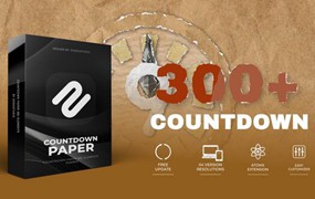 AE插件:300多种复古创意拼贴艺术杂志报纸手工剪裁字母数字符号背景动画包