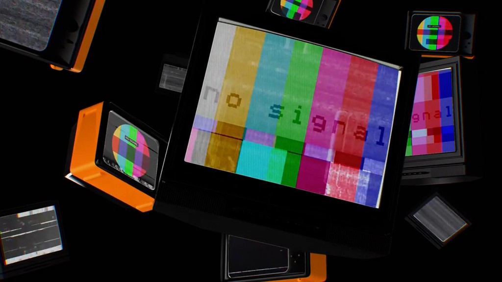 TV Logo 复古3D电视悬浮动画效果视频开场PR模板 影视音频 sucaiwan.com