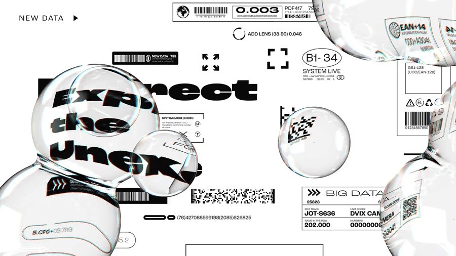 4K时尚3D液体玻璃Y2K元素视频开场转场过渡背景无缝循环动画套件AE模板 影视音频 sucaiwan.com