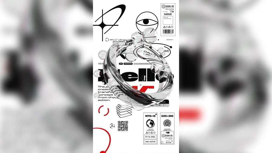 4K时尚3D液体玻璃Y2K元素视频开场转场过渡背景无缝循环动画套件AE模板 影视音频 sucaiwan.com