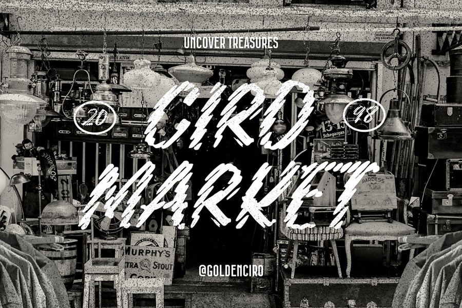 现代怀旧品牌海报徽标设计绘画装饰字体安装包 Corak – Display Sign Painting Font 设计素材 sucaiwan.com