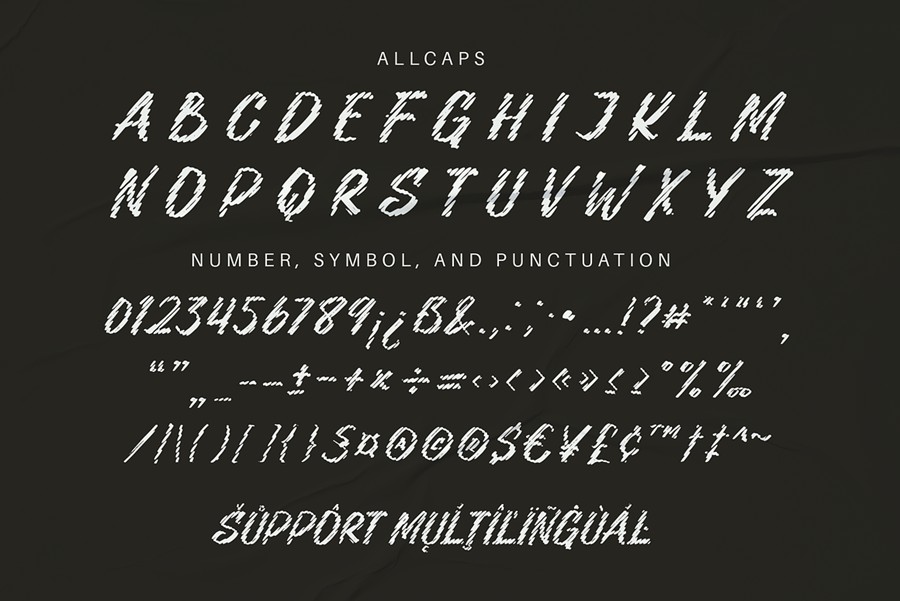 现代怀旧品牌海报徽标设计绘画装饰字体安装包 Corak – Display Sign Painting Font 设计素材 sucaiwan.com