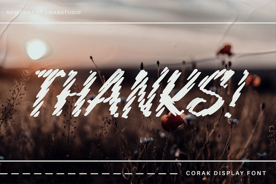 现代怀旧品牌海报徽标设计绘画装饰字体安装包 Corak – Display Sign Painting Font 设计素材 sucaiwan.com