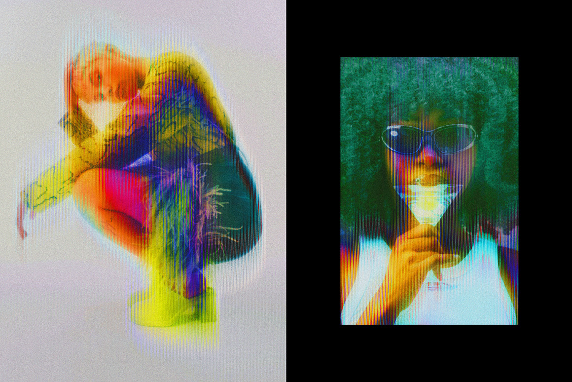 模糊迷幻酸性条纹照片效果ps特效滤镜样机 Acid Striped Photo Effect 插件预设 第3张-素材湾丨精选海外优质设计素材资源 模糊迷幻酸性条纹照片效果ps特效滤镜样机 Acid Striped Photo Effect 插件预设 sucaiwan.com