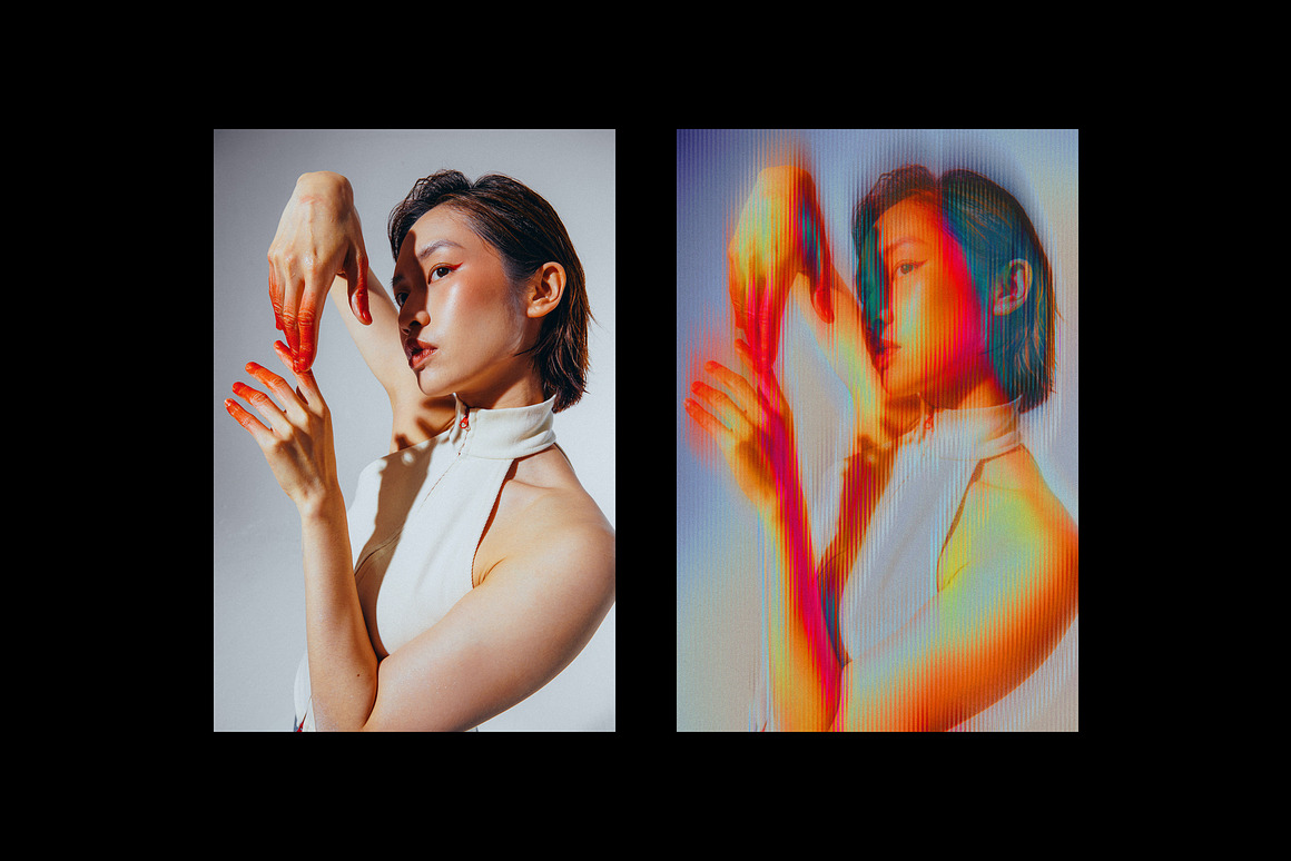 模糊迷幻酸性条纹照片效果ps特效滤镜样机 Acid Striped Photo Effect 插件预设 第4张-素材湾丨精选海外优质设计素材资源 模糊迷幻酸性条纹照片效果ps特效滤镜样机 Acid Striped Photo Effect 插件预设 sucaiwan.com