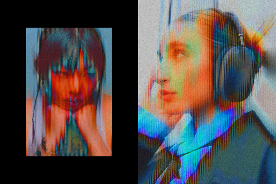 模糊迷幻酸性条纹照片效果ps特效滤镜样机 Acid Striped Photo Effect 插件预设 第6张-素材湾丨精选海外优质设计素材资源 模糊迷幻酸性条纹照片效果ps特效滤镜样机 Acid Striped Photo Effect 插件预设 sucaiwan.com