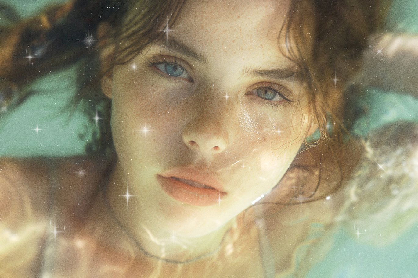 复古胶片颗粒Y2K梦幻朦胧星芒闪耀图片叠加滤镜PSD特效样机Dreamy Sparkle Photo Effect 插件预设 sucaiwan.com