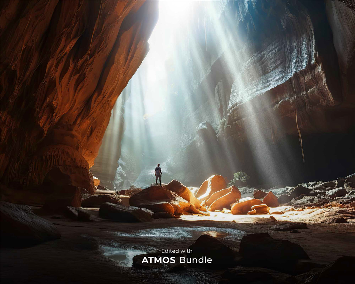 147个超真实高质量光学捕获云、雾、烟、雾、光线、眩光JPEG叠加层+PS笔刷 ATMOS I II III Master Collection Presets , sucaiwan.com