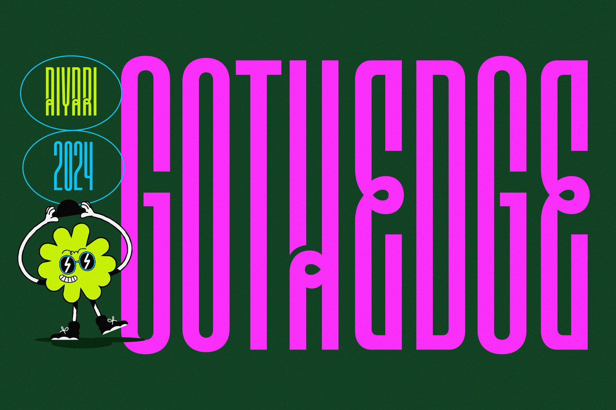 复古哥特式海报邀请函服装设计无衬线英文字体安装包 Gothedge 设计素材 sucaiwan.com