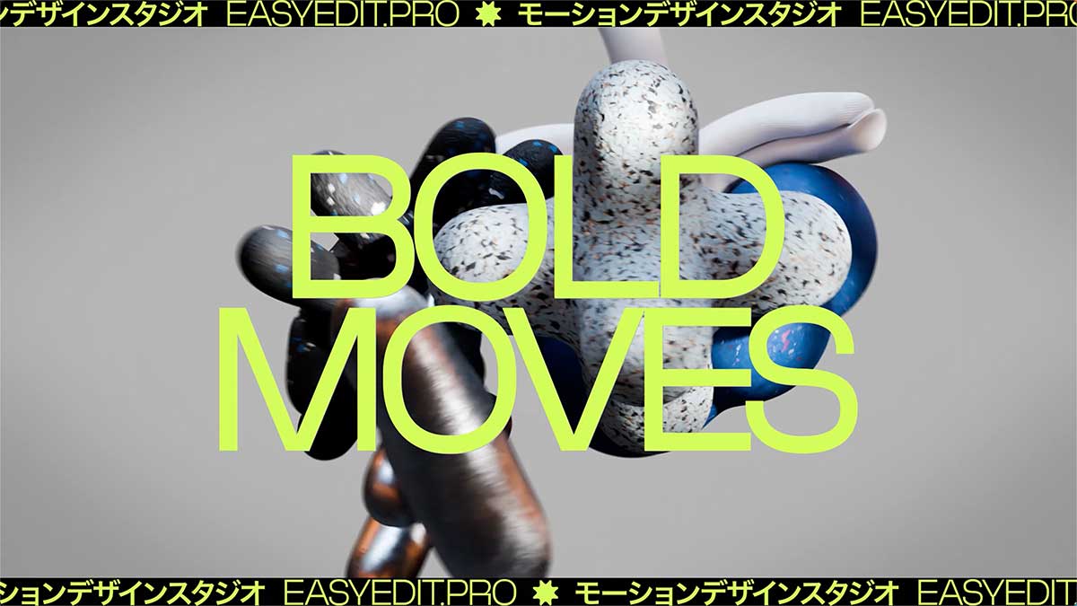 AE模板 7组创意3D立体几何图形背景抽象视觉动态海报设计特效素材 Soft Motion Typography 影视音频 sucaiwan.com