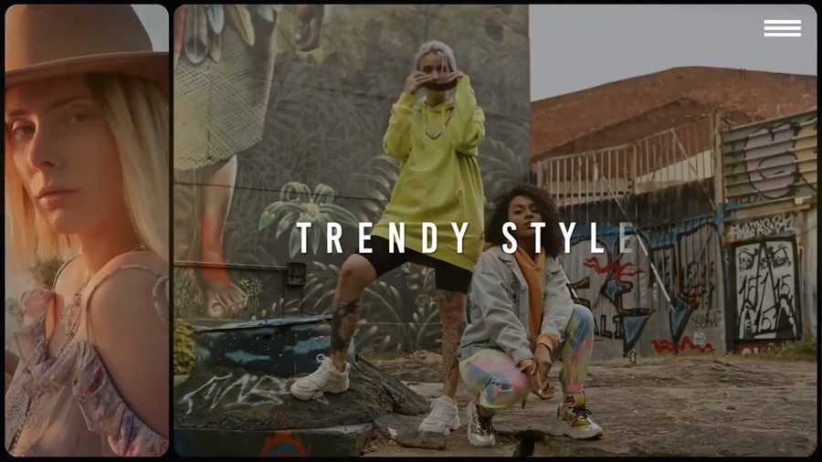 简约时尚VLOG视频开场分屏文本动画平滑转场过渡效果AE模板 影视音频 sucaiwan.com