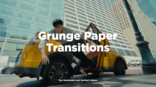 4K高质量复古垃圾撕裂纸张拼贴横屏手机竖屏转场过渡三合一AE/PR/PR Mogrt模板 Grunge Paper Transitions 影视音频 sucaiwan.com