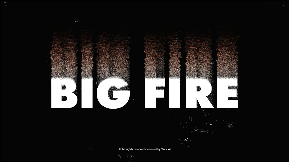 AE模板：大胆前卫粗糙复古仿旧垃圾摇滚风格故障排版电影标题动画 , sucaiwan.com