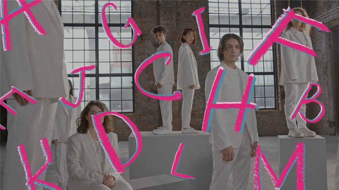 AE模板：76个抽象彩铅涂鸦粗稿手绘素描动画字母表情元素转场无缝循环 , sucaiwan.com